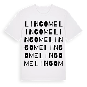 Lingome ordlek t-shirt – ekologisk bomull t-shirt från Pinshirt