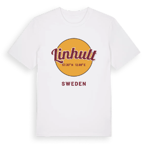 Linhult cirkel t-shirt – ekologisk bomull t-shirt från Pinshirt