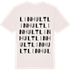 Vintage White t-shirt med Linhult ordlek t-shirt