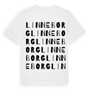 Linneborg ordlek t-shirt – ekologisk bomull t-shirt från Pinshirt