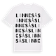 White t-shirt med Linnesås ordlek t-shirt