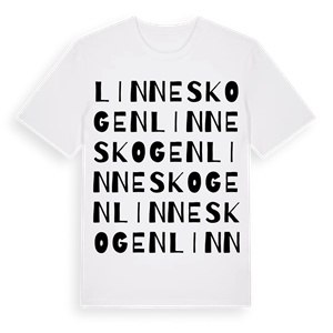 Linneskogen ordlek t-shirt – ekologisk bomull t-shirt från Pinshirt