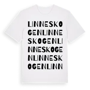 Linneskogen ordlek t-shirt – ekologisk bomull t-shirt från Pinshirt