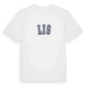 Lis college t-shirt – ekologisk bomull t-shirt från Pinshirt