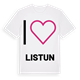 Jag älskar Listun t-shirt stort tryck