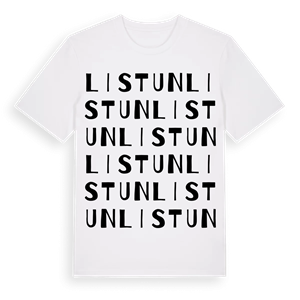 Listun ordlek t-shirt – ekologisk bomull t-shirt från Pinshirt