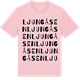 Pink Cotton t-shirt med Ljungåsen ordlek t-shirt