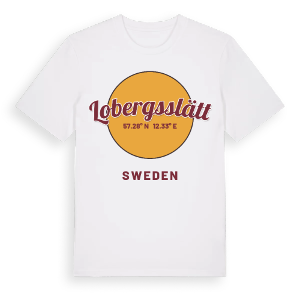 Lobergsslätt cirkel t-shirt – ekologisk bomull t-shirt från Pinshirt