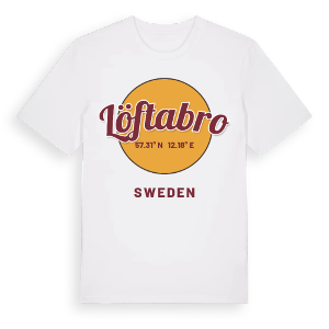 Löftabro cirkel t-shirt – ekologisk bomull t-shirt från Pinshirt