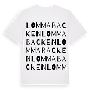 Lommabacken ordlek t-shirt – ekologisk bomull t-shirt från Pinshirt