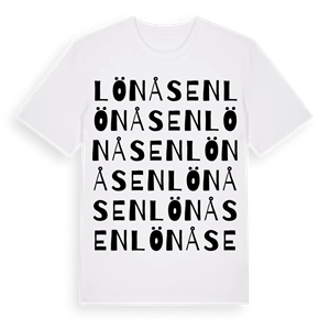 Lönåsen ordlek t-shirt – ekologisk bomull t-shirt från Pinshirt