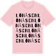 Pink Cotton t-shirt med Lönåsen ordlek t-shirt