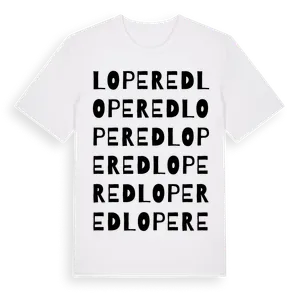 Lopered ordlek t-shirt – ekologisk bomull t-shirt från Pinshirt