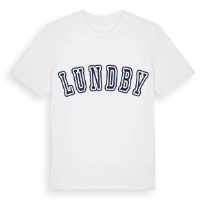 Lundby college t-shirt – ekologisk bomull t-shirt från Pinshirt