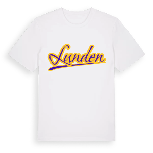 Lunden baseball t-shirt – ekologisk bomull t-shirt från Pinshirt