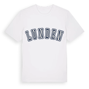 Lunden college t-shirt – ekologisk bomull t-shirt från Pinshirt