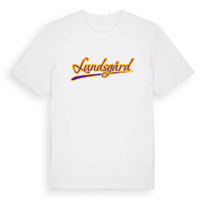 Lundsgård baseball t-shirt – ekologisk bomull t-shirt från Pinshirt