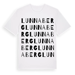 Lunnaberg ordlek t-shirt – ekologisk bomull t-shirt från Pinshirt