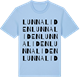 Blue Soul t-shirt med Lunnaliden ordlek t-shirt
