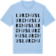 Blue Soul t-shirt med Lurehus ordlek t-shirt