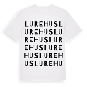 Lurehus ordlek t-shirt – ekologisk bomull t-shirt från Pinshirt