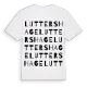 Luttershage ordlek t-shirt