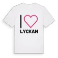 Jag älskar Lyckan t-shirt stort tryck