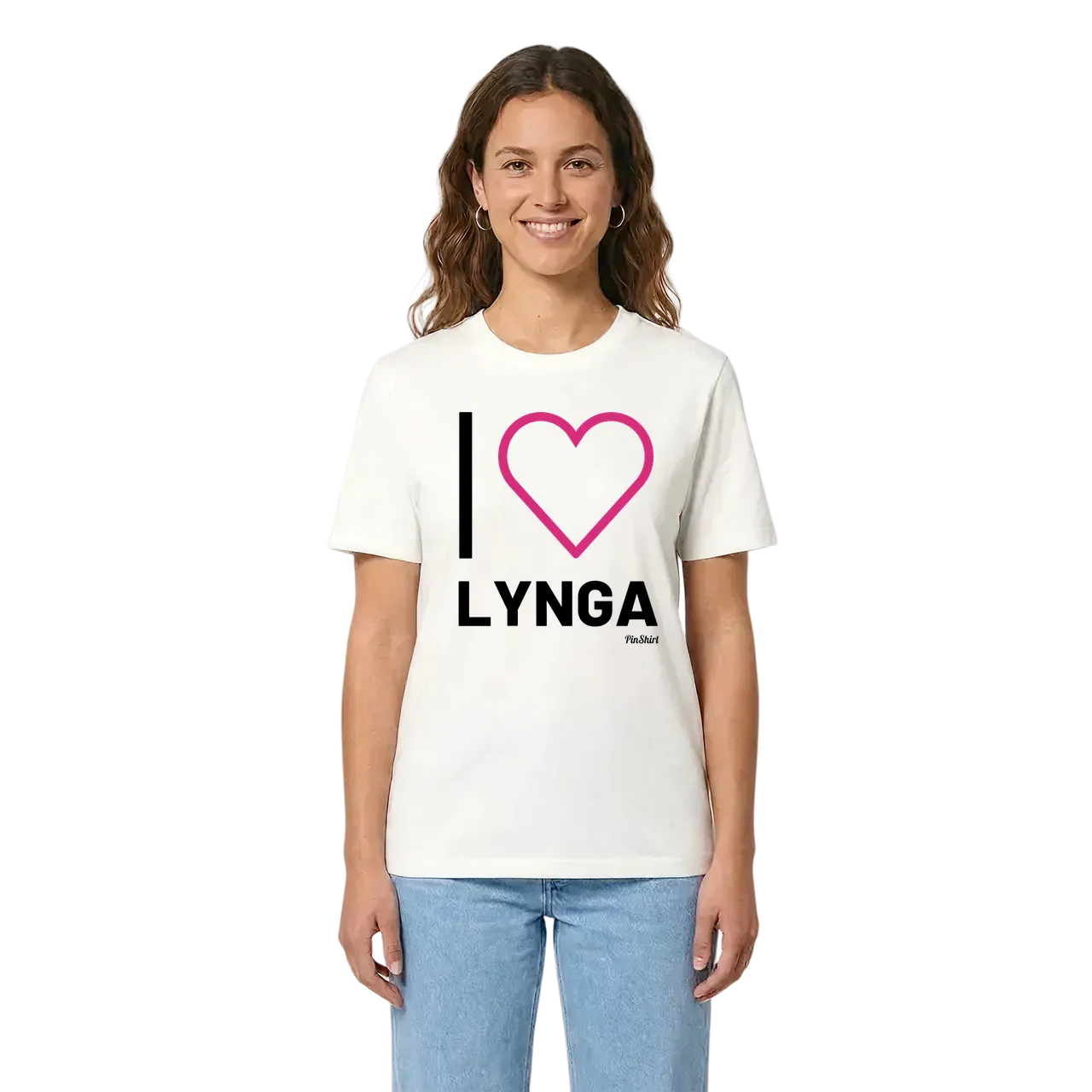 Jag älskar Lynga t-shirt stort tryck i miljö