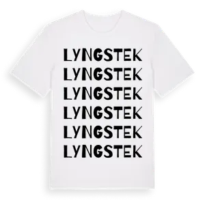 Lyngstek ordlek t-shirt – ekologisk bomull t-shirt från Pinshirt