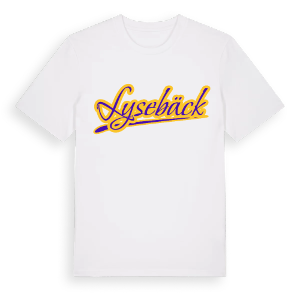 Lysebäck baseball t-shirt – ekologisk bomull t-shirt från Pinshirt