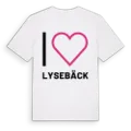 Jag älskar Lysebäck t-shirt stort tryck