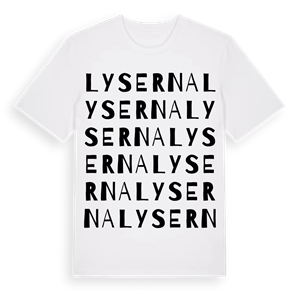 Lyserna ordlek t-shirt – ekologisk bomull t-shirt från Pinshirt