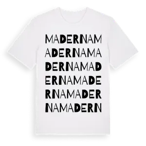 Maderna ordlek t-shirt – ekologisk bomull t-shirt från Pinshirt