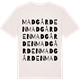 Vintage White t-shirt med Madgården ordlek t-shirt