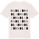 Vintage White t-shirt med Madlid ordlek t-shirt