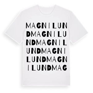 Magnilund ordlek t-shirt – ekologisk bomull t-shirt från Pinshirt