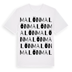 Malön ordlek t-shirt – ekologisk bomull t-shirt från Pinshirt