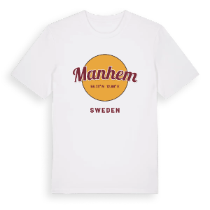Manhem cirkel t-shirt – ekologisk bomull t-shirt från Pinshirt