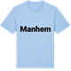 Blue Soul t-shirt med Manhem fetstil t-shirt