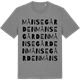 Mid Heather Gray t-shirt med Månsegården ordlek t-shirt