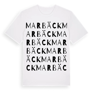 Marbäck ordlek t-shirt – ekologisk bomull t-shirt från Pinshirt
