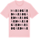 Pink Cotton t-shirt med Marbogård ordlek t-shirt