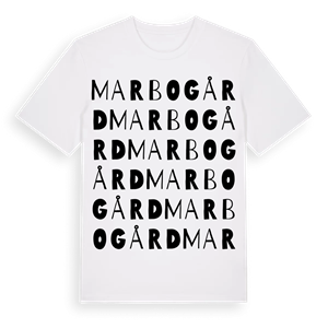Marbogård ordlek t-shirt – ekologisk bomull t-shirt från Pinshirt