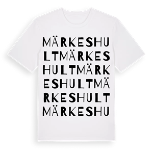 Märkeshult ordlek t-shirt – ekologisk bomull t-shirt från Pinshirt