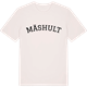 Vintage White t-shirt med Mäshult böjd t-shirt