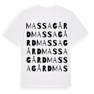 Massagård ordlek t-shirt – ekologisk bomull t-shirt från Pinshirt