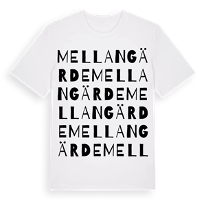 Mellangärde ordlek t-shirt – ekologisk bomull t-shirt från Pinshirt