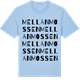 Blue Soul t-shirt med Mellanmossen ordlek t-shirt