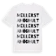 White t-shirt med Mellersta Höghult ordlek t-shirt