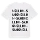 White t-shirt med Mellom-Skog ordlek t-shirt